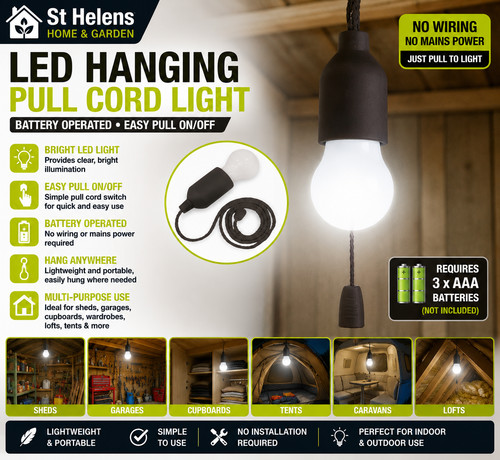 Helens led hanging pull - st,