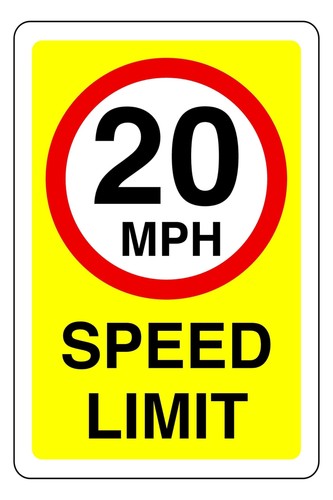 Mph speed limit sign - limit,