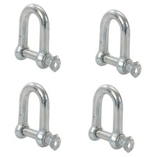 4x Galvanised D-Shackle M10
