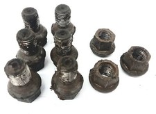 VW T25 Transporter Steel Wheel Front Wheel Bolts X6 Rear Nuts X3 Good For Spares