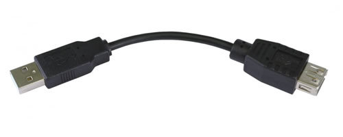 Short 12cm black usb - black,