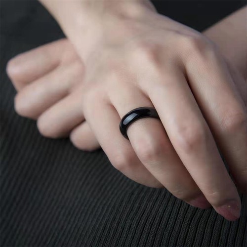 Jade ring green - jade, real