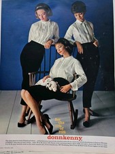 1962 women's Donkenny Belfast Cotton blouses Dalmatian puppy dog Vintage ad