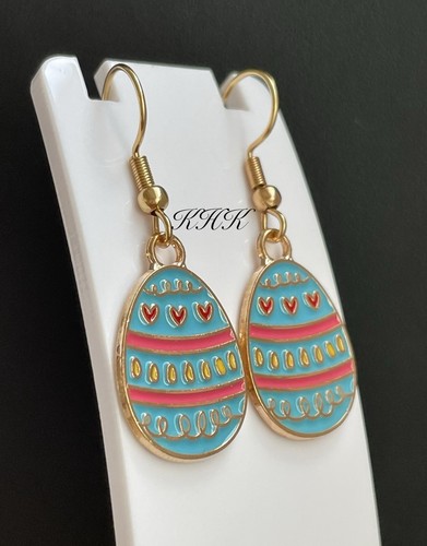 Easter egg earrings spring - earrings,