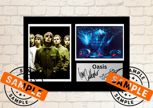 Oasis liam noel autographed - oasis,