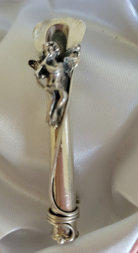 Vintage sterling silver cherub - vintage,