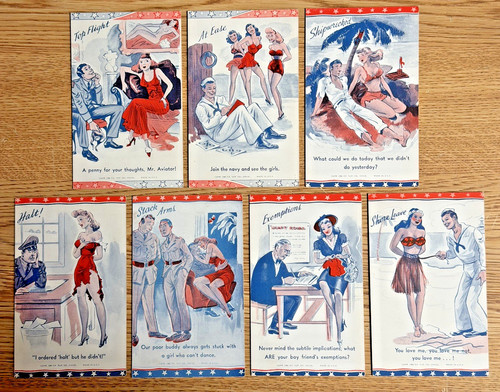 Wwii postcard lot 7 - lot, of
