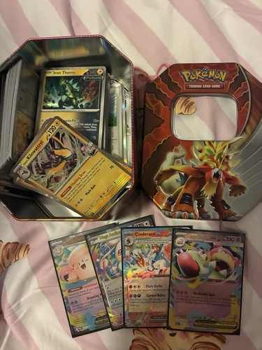 Pokemon tin full cards - tin,