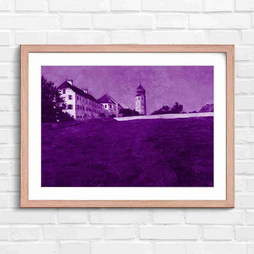 Green countryside with tower - countryside,
