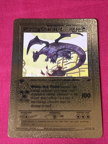 Shining charizard fire gold - charizard,