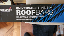 Summit Aluminium Roof Bars with Raised Rails TUV