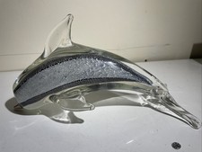 Murano glass dolphin figurine