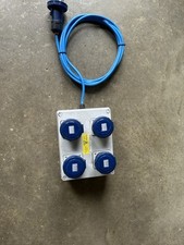 4 Way Splitter Box Extension Lead 4x32a IP67 Enclosure Caravan Site Power