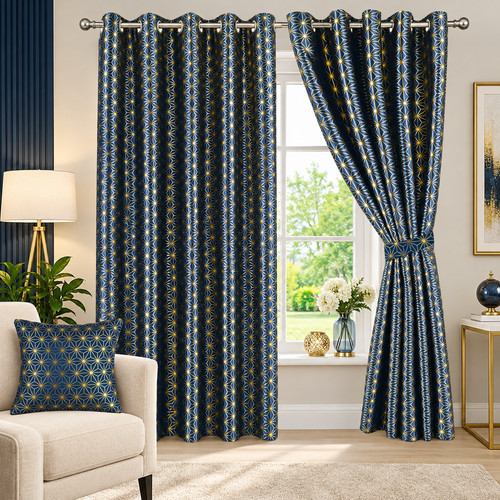 Blackout eyelet curtains ready - blackout,