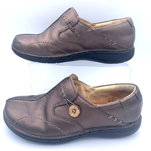 Clarks structured bronze - structured,