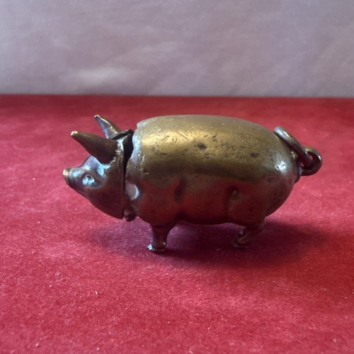 Vintage vesta case pig - vesta,
