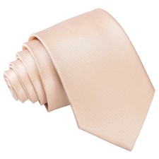 Champagne Slim Tie Woven Plain