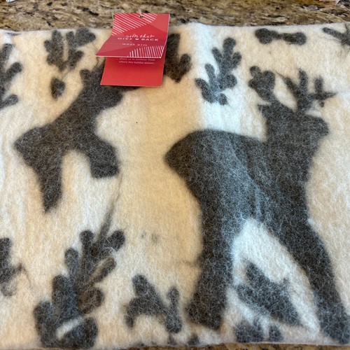 West elm gray white wool - elm, gray/white