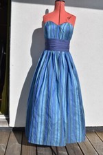 Monsoon Twilight Vintage Silk Taffeta Ball Dress + Jacket Size 10 (but really 8)
