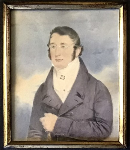 Antique georgian portrait - antique,