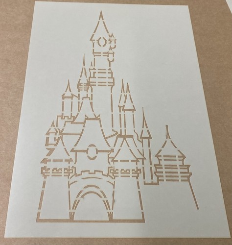 Fairy castle mylar stencil - castle,