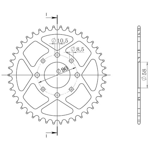 Steel crown p520 z44 - p520,