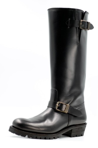 Biker boots embossy black - boots, (black