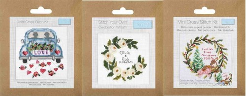 Trimits mini cross stitch kit - stitch,
