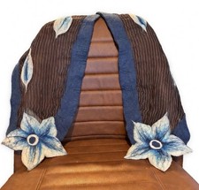 Nuno Felted Scarf Blue Flowers