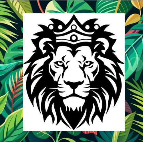 Majestic lion sillhouette - lion,,