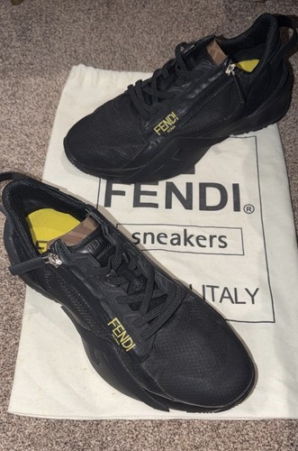 Fendi black sneakers - size, 8