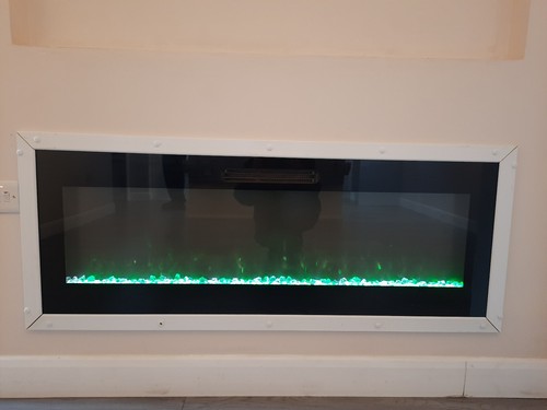 Modern inset electric fire