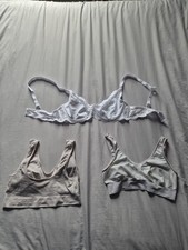 5 Used Bras 36D Womens Size 8