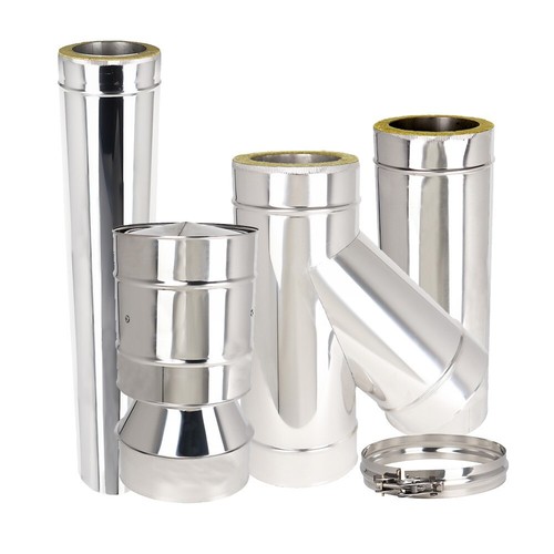 Twin wall flue pipe - flue, stainless