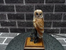 Danbury Mint By David Fryer Tawny Owl Bird Sculpture / Figurine Rare