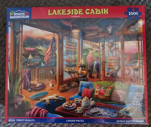 White mountain 1000 piece - white,