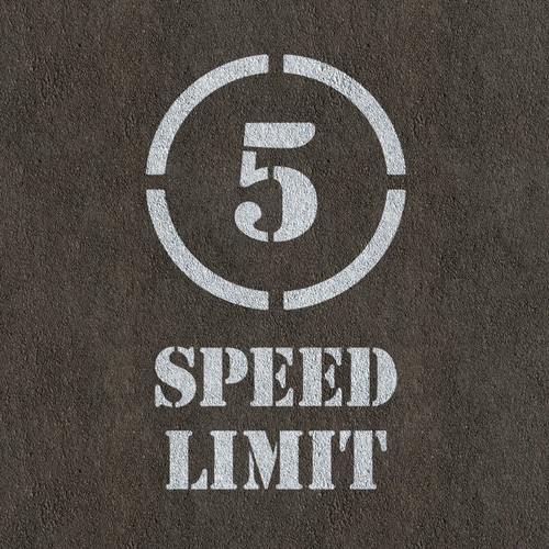 Mph speed limit sign stencil - mph,