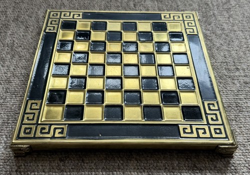 Quality metal chess board - , on