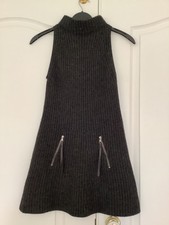Marccain charcoal knitted sleeveless top wool alpaca mix UK 8 N2