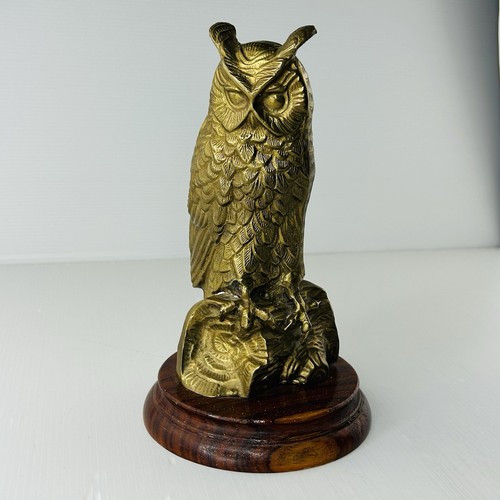 Vintage brass owl - vintage, on