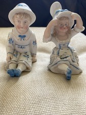 Antique Bisque Boy And Girl