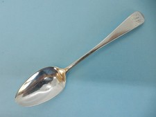 Scottish Provincial Solid SILVER Old English Pattern Teaspoon. JH c1800