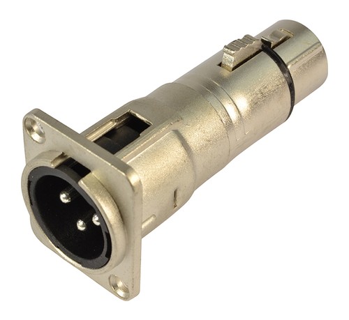 Through panel connector male - connector,