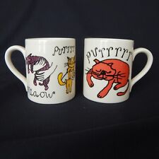 2 Cat Mugs Tyrrell Katz Purrrrr Miaow McLaggan Smith Scotland