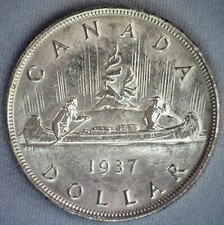 1937 Canada BU Silver Dollar