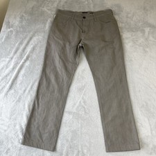 Paul Smith Men’s Prince of Wales Check Chino Trousers Grey Size W33 L28