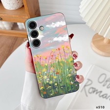 Flowers Printed Phone Case For Samsung Galaxy S24 S25 A36 A17 S26 Silicone Cover