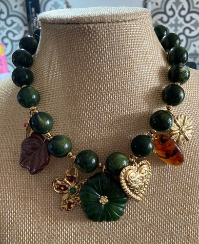 Zara green beaded charms - zara,
