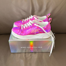 Hype Hot Pink Hologram Reef Trainers Size 5 UK/38EUR women’s