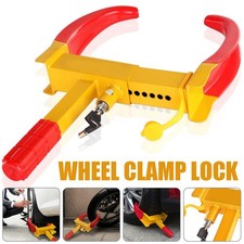 Wheel Clamp Anti Theft Lock Caravan Trailer Security Car Van + 2 Keys